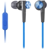 Sony MDRXB50AP - L Blue Extra Bass Earbud Headset Sony MDRXB50AP - L Blue Extra Bass Earbud Headset