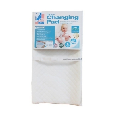L A Baby P-3488-32QP 32 in. Contour Changing Pad-White 