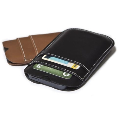 Raika AN 500 BROWN iPhone Card Case Wallet - Brown 