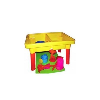 Az Import & Trading BT25C Sandbox Castle 2-in-1 Sand and Water Table with Beach Play Set - 23 in. 