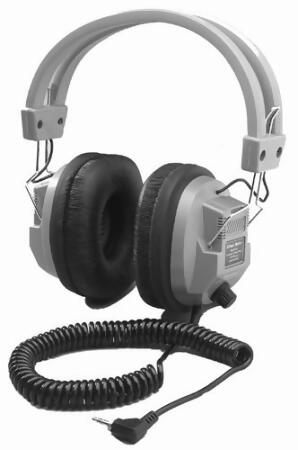 Hamilton Electronics SC-7V SchoolMate Deluxe Stere - Mono Headphone with 1 - 8 in. Plug and 1 - 4 in. Adapter- Volume 