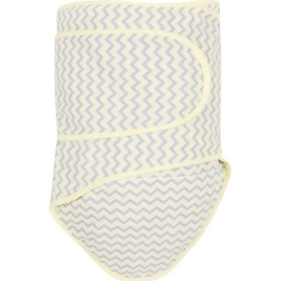 Miracle Blanket 46922 Chevrons With Yellow Trim Baby Swaddle Blanket 