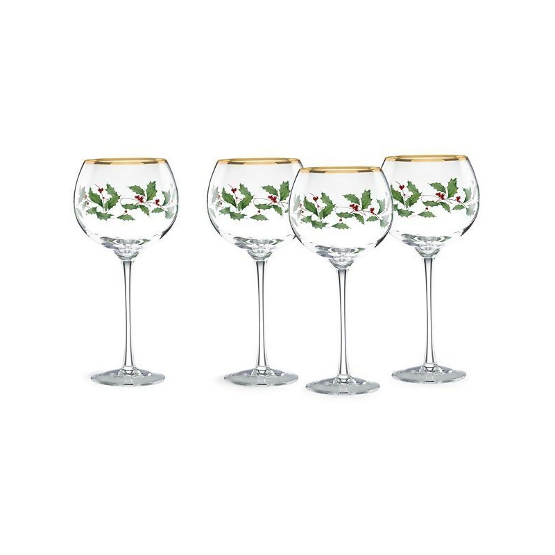 Lenox 4-piece Holiday Wine Glass Set 