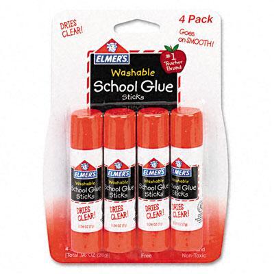 Washable Repositionable School Glue Sticks