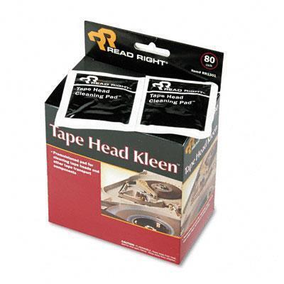 Read Right RR1301 Tape Head Kleen Pad Individually Sealed Pads 5 x 5 80/box 