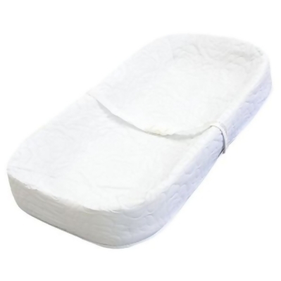 L A BABY 3400-30 Baby 4 Sided Changing Pad- White 