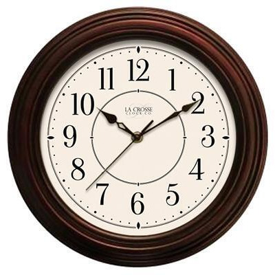La Crosse Technology Ltd 404-2630W 12 in. Faux Wood Wall Clock 