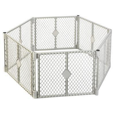 North State Ind Inc 8666 Grey 6 Panel Play Gate 