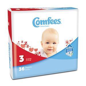 ATTENDS HEALTHCARE PRODUCTS 48CMF3 Comfees Baby Diapers - Size 3