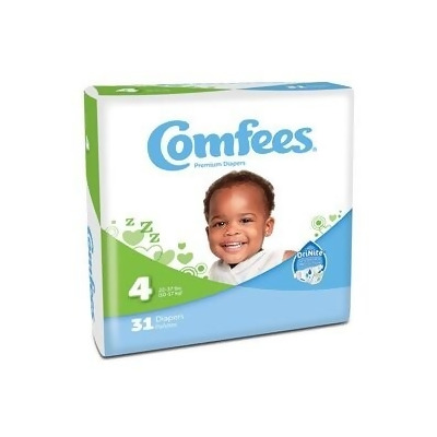 ATTENDS HEALTHCARE PRODUCTS 48CMF4 Comfees Baby Diapers - Size 4 