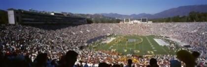 Panoramic Images PPI60327L Spectators watching a football match Rose Bowl Stadium Pasadena City of Los Angeles Los Angeles County California USA Poster Print by Panoramic Images - 36 x 12 