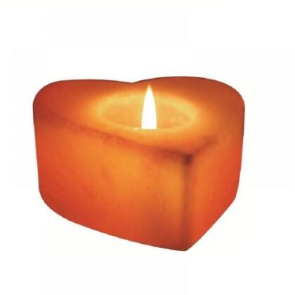 Living Healthy Products HRTSA-2003 Himalayan Salt Heart Candleholder 