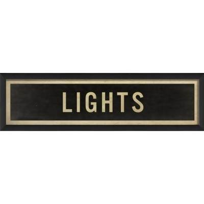 The Artwork Factory 17674 Lights Sign Ready to Hang Artwork 