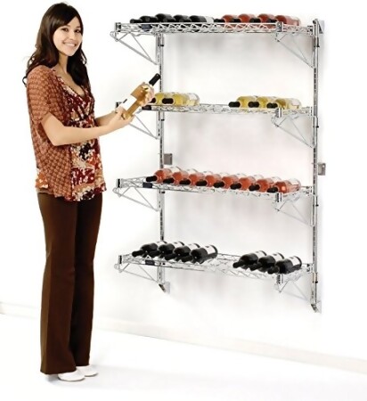 Nexel Industries WS4813C 13 Bottle Cradle Wine Shelf - 14 x 48 x 14 in. 