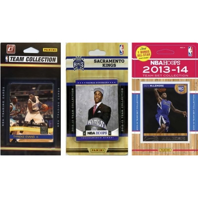 CandICollectables SACKING3TS NBA Sacramento Kings 3 Different Licensed Trading Card Team Sets 