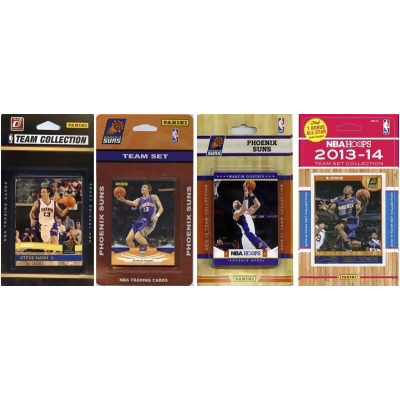 CandICollectables SUNS4TS NBA Phoenix Suns 4 Different Licensed Trading Card Team Sets 