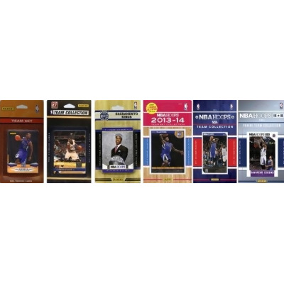CandICollectables SACKING5TS NBA Sacramento Kings 5 Different Licensed Trading Card Team Sets 