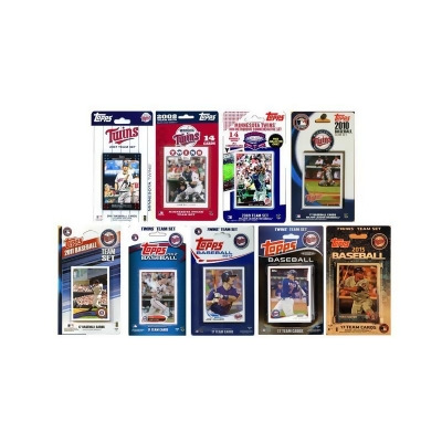 CandICollectables TWINS915TS MLB Minnesota Twins 9 Different Licensed Trading Card Team Sets 