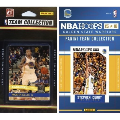 CandICollectables WARRIORS215TS NBA Golden State Warriors 2 Different Licensed Trading Card Team Sets 