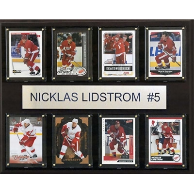 CandICollectables 1215LIDST8C NHL 12 x 15 in. Nicklas Lidstrom Detroit Red Wings 8-Card Plaque 