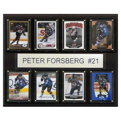 CandICollectables 1215FORSBERG8C NHL 12 x 15 in. Peter Forsberg Colorado Avalanche 8-Card Plaque 