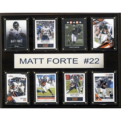 CandICollectables 1215FORTE8C NFL 12 x 15 in. Matt Forte Chicago Bears 8-Card Plaque 