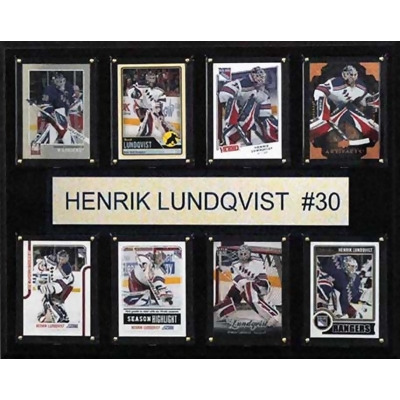 CandICollectables 1215LUNDQV8C NHL 12 x 15 in. Henrik Lundqvist New York Rangers 8-Card Plaque 