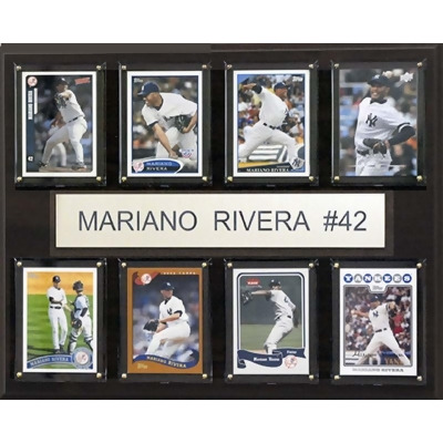 CandICollectables 1215MARIANO8C MLB 12 x 15 in. Mariano Rivera New York Yankees 8-Card Plaque 