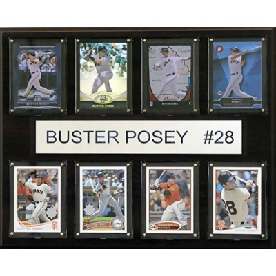 CandICollectables 1215POSEY8C MLB 12 x 15 in. Buster Posey San Francisco Giants 8-Card Plaque 