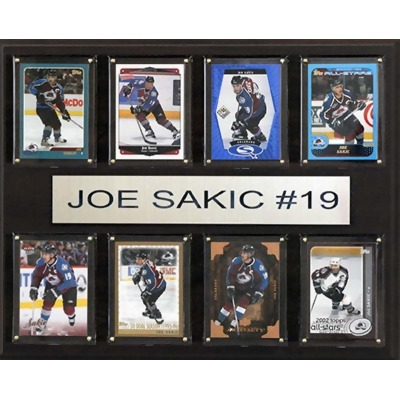 CandICollectables 1215SAKIC8C NHL 12 x 15 in. Joe Sakic Colorado Avalanche 8-Card Plaque 