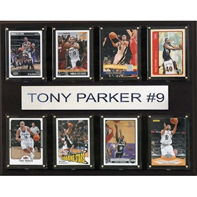 CandICollectables 1215TPARKER8C NBA 12 x 15 in. Tony Parker San Antonio Spurs 8-Card Plaque 
