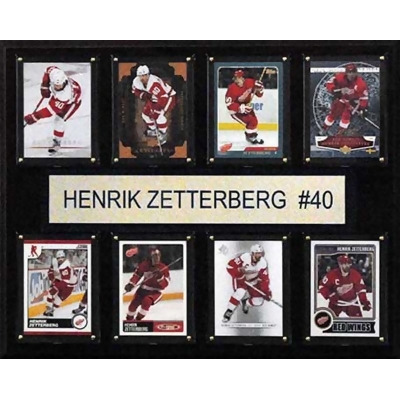 CandICollectables 1215ZETTERB8C NHL 12 x 15 in. Henrik Zetterberg Detroit Red Wings 8-Card Plaque 