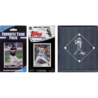 CandICollectables 2013WHITESOXSTSC MLB Chicago White Sox Licensed 2013 Topps Team Set & Favorite Player Trading Cards Plus Storage Album 