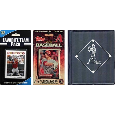 CandICollectables 2015DBACKSTSC MLB Arizona Diamondbacks Licensed 2015 Topps Team Set & Favorite Player Trading Cards Plus Storage Album 
