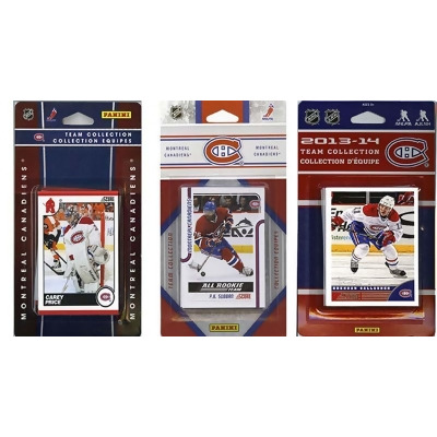 CandICollectables CANADIENS313TS NHL Montreal Canadiens 3 Different Licensed Trading Card Team Sets 