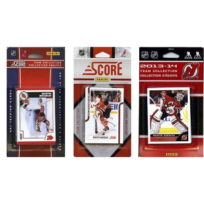 CandICollectables DEVILS313TS NHL New Jersey Devils 3 Different Licensed Trading Card Team Sets 