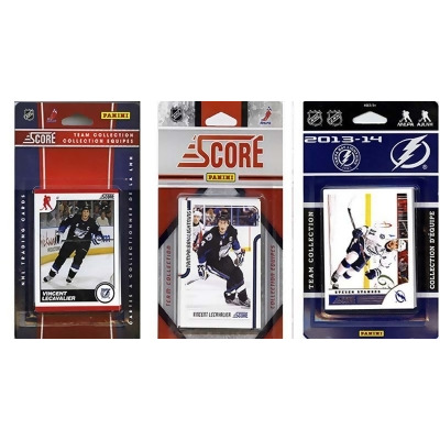 CandICollectables LIGHTNING313TS NHL Tampa Bay Lightning 3 Different Licensed Trading Card Team Sets 