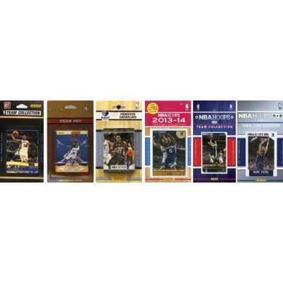 CandICollectables GRIZZLIES615TS NBA Memphis Grizzlies 6 Different Licensed Trading Card Team Sets 