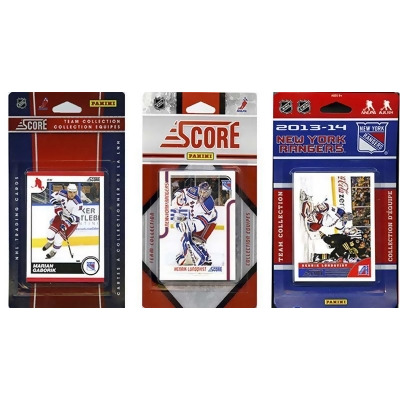 CandICollectables NYRANGERS313TS NHL New York Rangers 3 Different Licensed Trading Card Team Sets 