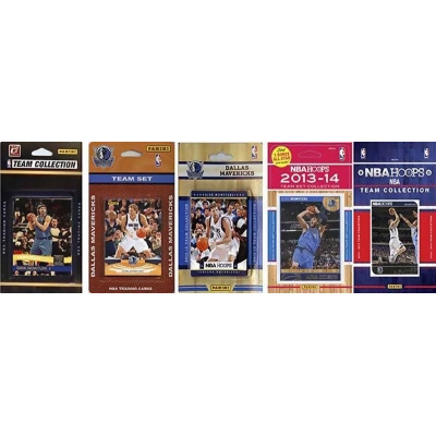 CandICollectables MAVS514TS NBA Dallas Mavericks 5 Different Licensed Trading Card Team Sets 