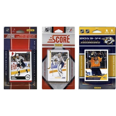 CandICollectables PREDATORS313TS NHL Nashville Predators 3 Different Licensed Trading Card Team Sets 