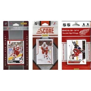 CandICollectables REDWINGS313TS NHL Detroit Red Wings 3 Different Licensed Trading Card Team Sets