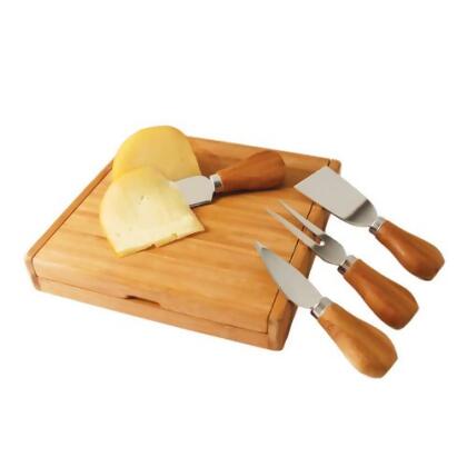 True Fabrications 2108 Bamboo Cheese Board and Tool Set 