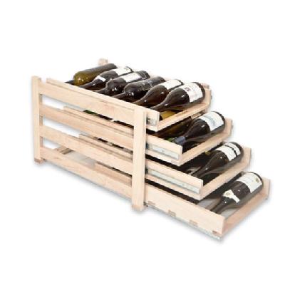 Wine Logic Four Tray 24 Bottle Storage Wine Rack - 22.25 x 14.625 x 16.13 in. 