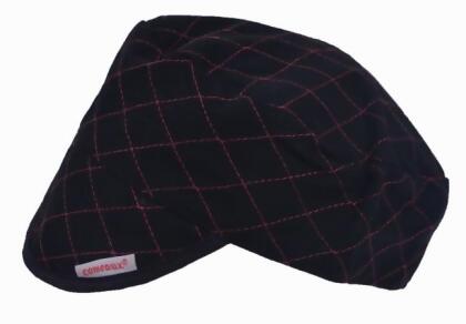Comeaux Caps 118-BC-600-7-7-8 7.87 in. Quilted Cap - Black