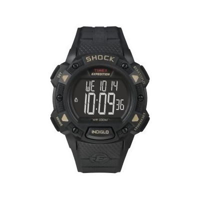 Timex T49896 Mens Expedition Rugged Shock Digital Cat Watch, Black 