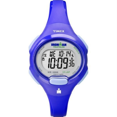 T5K784 Timex Ironman Traditional 10-Lap Mid-Size Watch - Blue 
