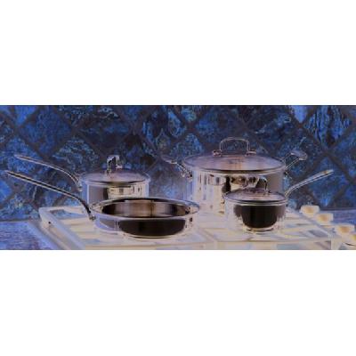 Cook Pro 506 7 PC Tri-Ply Stainless Steel Cookware Set 