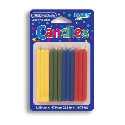 Creative Converting Magic Assorted Solid Candles - 288 Count 