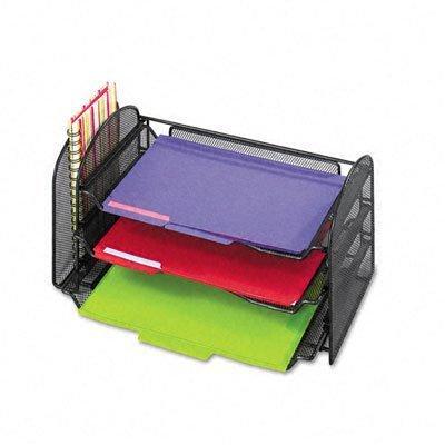 Safco 3265bl Onyx Mesh Desk Organizer 3 Sliding Horizontal 1 Safco 3265bl Onyx Mesh Desk Organizer 3 Sliding Horizontal 1 Upright Black From Unbeatable At Com